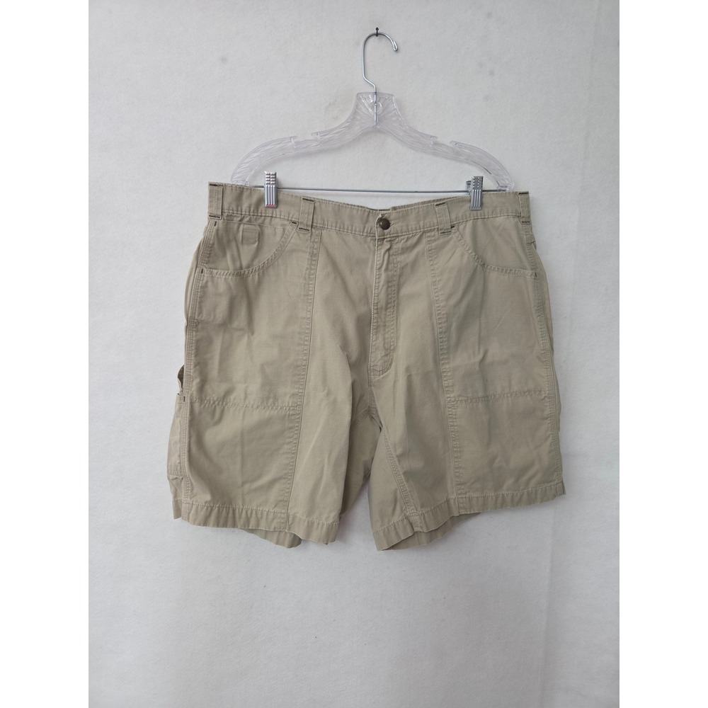 Woolrich Utility Shorts Mens 40x8 Khaki Tan Cotton Canvas Hiking Gorpcore 3378‎